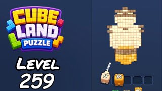 Cube Land Puzzle Level 259 Walkthrough