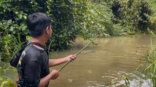 Banjir Nekat Sebrangi Sungai Yang Terkenal Akan Ular Dan Buaya-nya Demi Tajur Monster