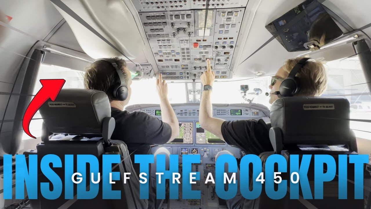 Flying an Empty Gulfstream G450 | Checklists, ATC Audio, Takeoff, Landing, Full Flight