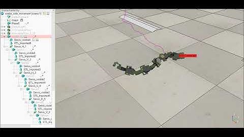 Snake Robot Side Winder V-REP ROS