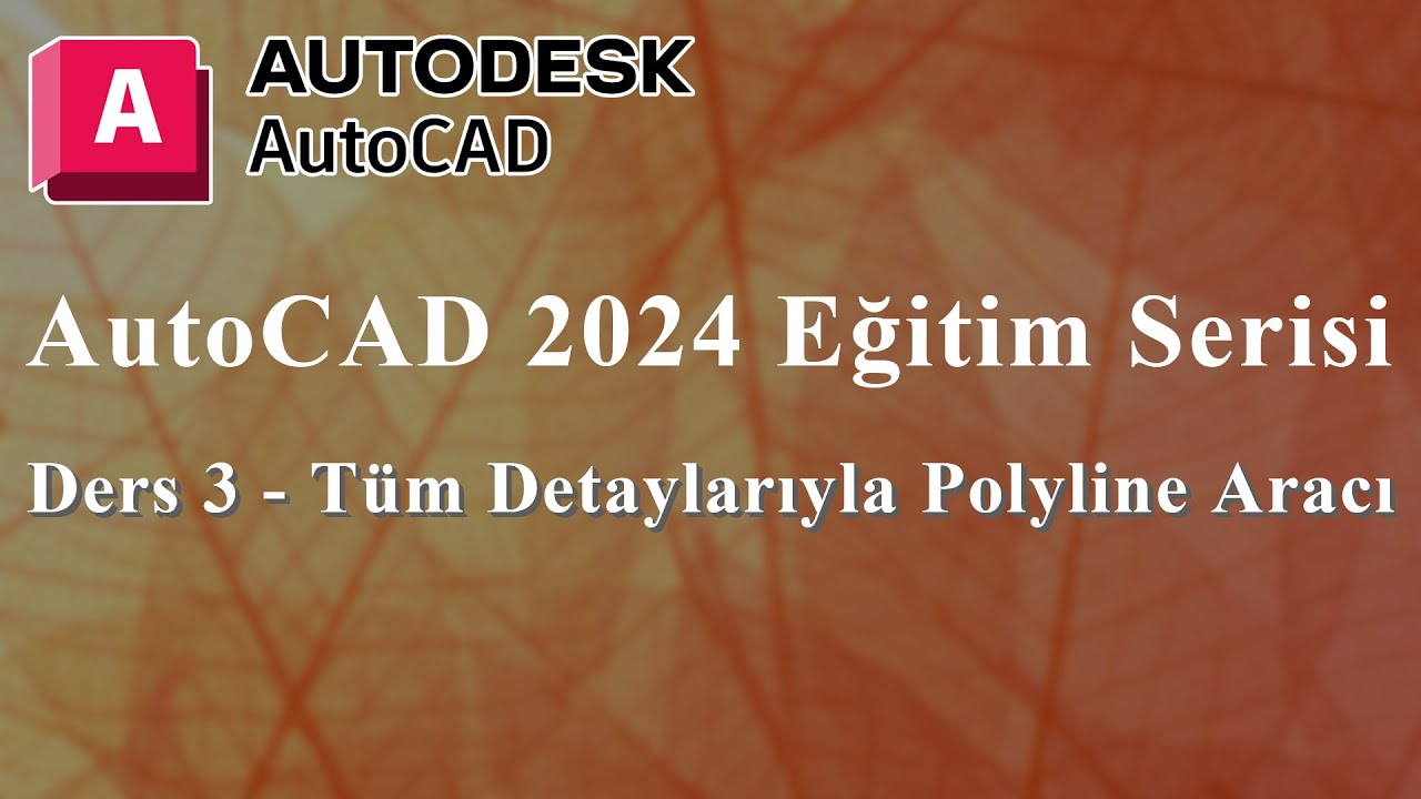 AutoCAD Eğitim Serisi Ders - 3 Tüm Detaylarıyla Polyline Aracı