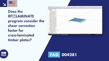 FAQ 004281 | Does the RF‑LAMINATE program consider the shear correction factor for cross-laminate...