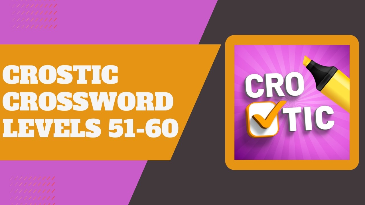 Crostic levels 51-60