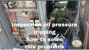 Compressor oil pressure tripping,how to solve AC,,,#work