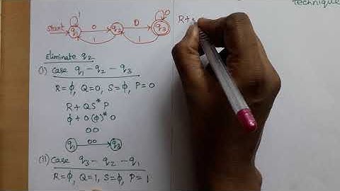 Theory of Computation: Conversion of DFA to RE- State Elimination Method- Example2