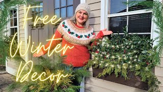 Make Winter Containers Using FREE Greens! Planters & Window Boxes. Winter & Christmas Arrangements.