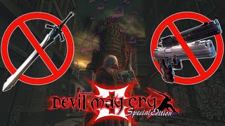 I tried to beat Devil May Cry 3 without using weapons...