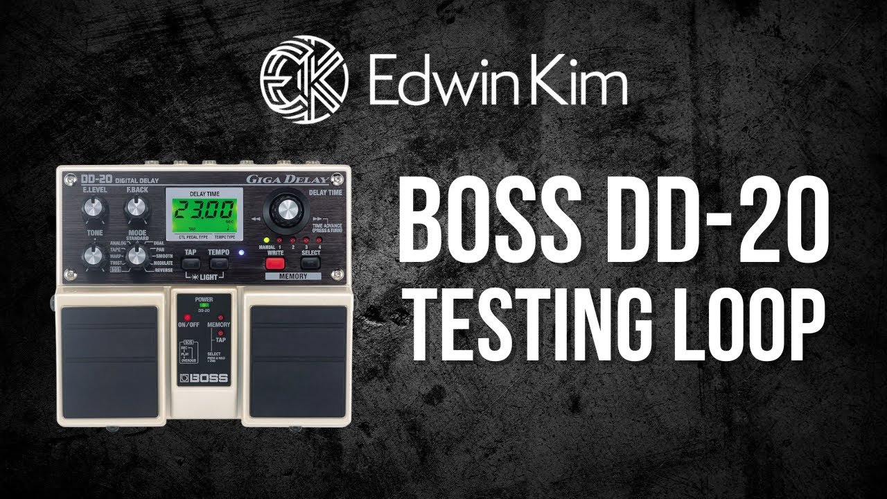 Testing the Boss DD-20 Loop Function (Delay Pedal)