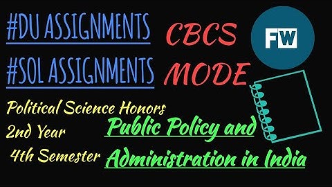 DU SOLVED ASSIGNMENTS 2021 #duassignments #solassignments #solved assignments |4th semester 2nd year