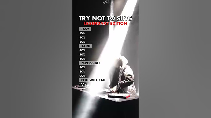 Try not to Sing Challenge