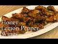 Crispy Air Fryer Chicken Wings | Honey Lemon Pepper Wings | Air Fried Lemon Pepper Chicken Wings