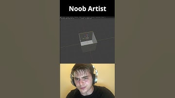 Noob vs Pro artist: Triangles to Quads #blender #blendermemes #blender3dmodel #blendertutorial #b3d