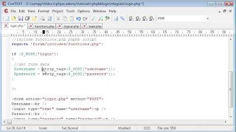 PHP Tutorials: phpBB Login Integration (Part 1)