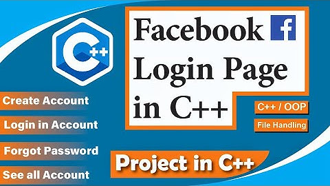 Projects in C++ | Facebook login form in C++ | How to create a Login page in C++ | Dev C++ | C++ cpp