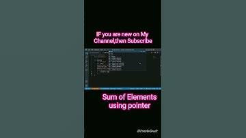 Sum of elements in array  using pointer🥵||#coding#codeforces