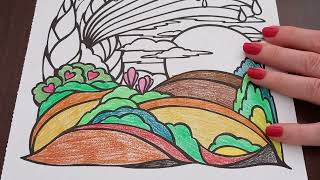 ASMR Sunset Sunrise Coloring Book 4