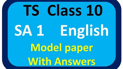 sa1 english question paper 2023 10th class. english sa1 exam paper 2023 10th class. 10th English 23