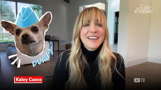 The Flight Attendant Crew Members Kaley Cuoco & Dumpy Have A Lot To Unpack 🧳✈️ | Behind The Streams