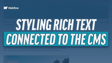 How To Style Rich Text That