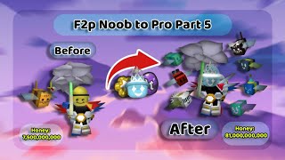 F2p Noob To Pro(Bee Swarm Simulator) Part 5