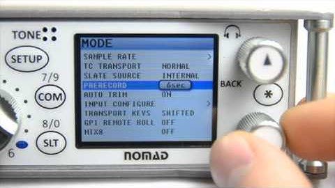 Zaxcom Nomad - Mode Menu