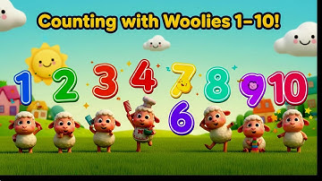 1 to 10 Counting Song | Wooly Wonder World | Learn Numbers with Fun Rhymes