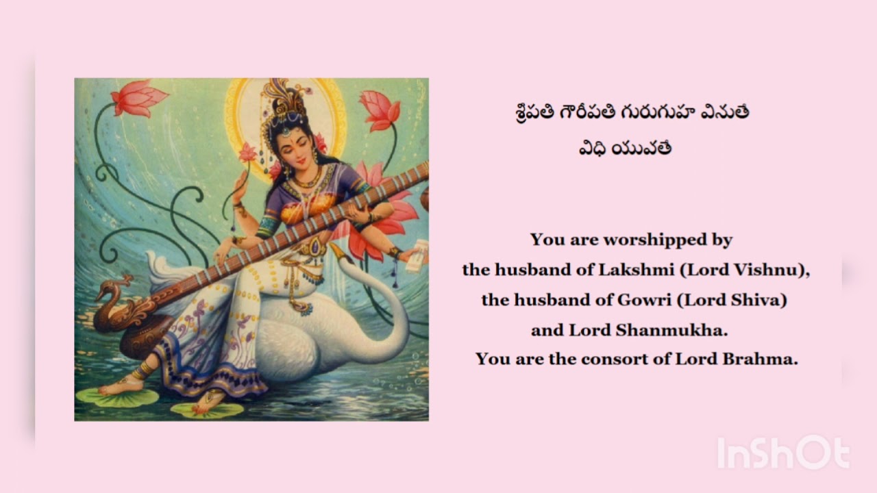 Sri Saraswathi Namosthuthe - Muthuswamy Dikshitar Krithi - Aarabhi - Roopaka