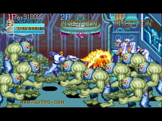 Captain Commando Zerado! EMULADOR de Fliperama #retroarch 