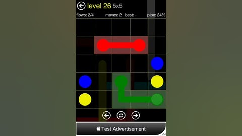 Flow 5x5 Level 26 (Regular Pack Easy)