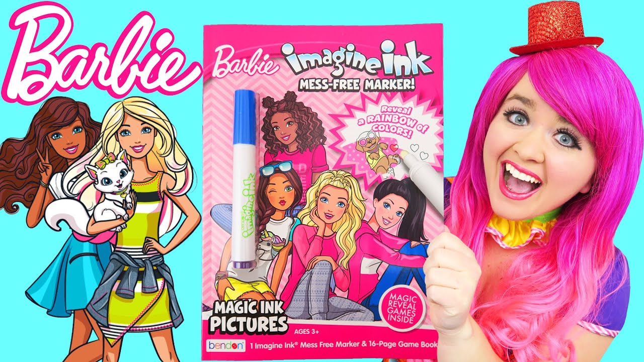 Barbie Imagine Ink Coloring Book  Fun COLORING and ACTIVITIES With  Mess-Free Marker 