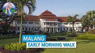 [WALKING] Morning walk in the city center of Malang, East Java 🇮🇩