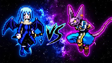 Rimuru V1 (all form) VS Beerus (all form) in Jump Force Mugen 😱
