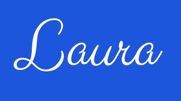 Learn how to Sign the Name Laura Stylishly in Cursive Writing