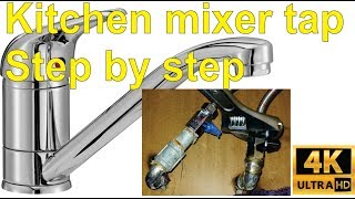 How to install a kitchen basin mixer / pillar tap  step by step