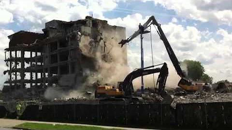 Demolition of the former Grace Hospital continues