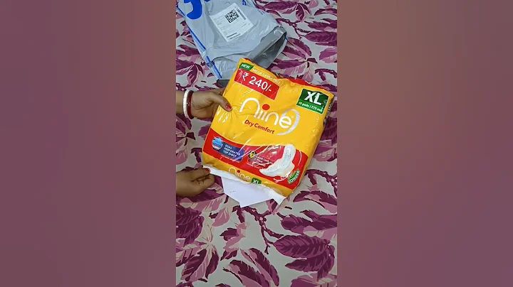 senitary pad unboxing ll nine comfort XL pad ll large size ll only 199 #flipkart