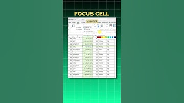 Focus cell feature in excel | Latest feature in excel