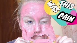 PINK FACE MASK COLLAB with UNAPOLOGETIC NAILS (Horrendous video!!)