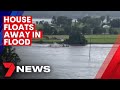 Video shows house floating during flooding of Manning River at Mondrook, near Taree | 7NEWS