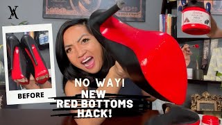 NEW RED BOTTOMS FOR $9! Christian Louboutins HACK!!! WALK ON RED WITH ANY SHOE!