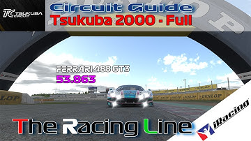Circuit Guide - Tsukuba 2000 - Full 53.963 | iRacing | Ferrari 488 GT3 Challenge - Week 5