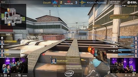Cloud9 shroud 4k deagle vs NiP @ ESL ONE COLOGNE 2017