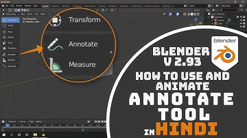 #blende3d #learn How to Use and Animate Annotate Tool in Blender 3d v 2.93 for Beginners in HINDI