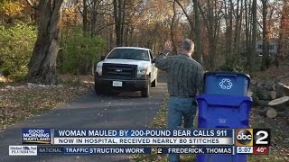 Woman mauled by 200-pound calls 911