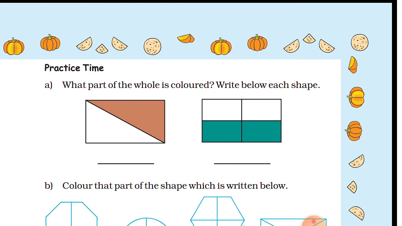 Class- 4th..sub-maths..chapter-9.halves&quarters.. Part-II.. By Geeta ...