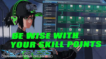 [PSO2:NGS] Spend your skill points the smart way. Force/Techter example.