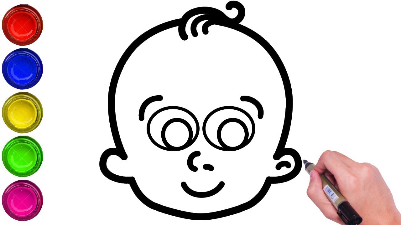 Baby Faces Baby Face Coloring Pages Outline Sketch Drawing  Vector,font,masking Coloring Page Free PNG And Clipart Image For Free  Download - Lovepik | 380530079