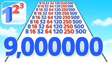 New Satisfying Mobile Games Number Run Top TikTok Gameplay (Android, iOS) Walkthrough All Levels