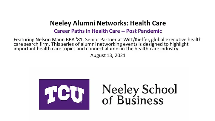 Neeley Alumni Networks -    Health Care