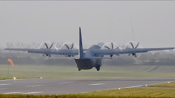 Flap and prop aerodynamic contrails | Royal Norwegian Air Force Lockheed C-130J-30 